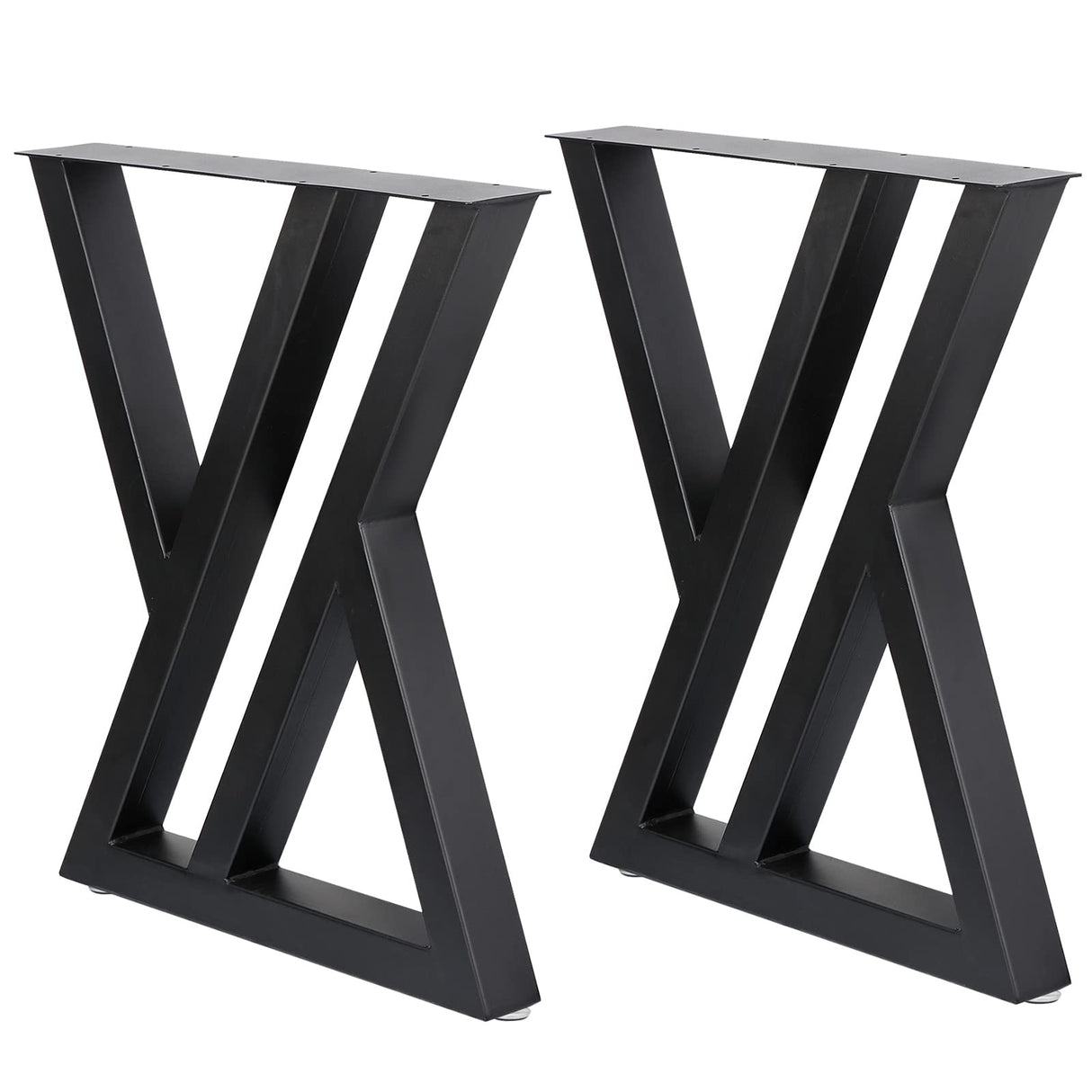 DorBuphan Table Legs Metal 2 PCS, Heavy Duty Steel Furniture Legs 28 inch, Industrial Modern DIY Desk Legs for Desks, Bench and Tables DorBuphan