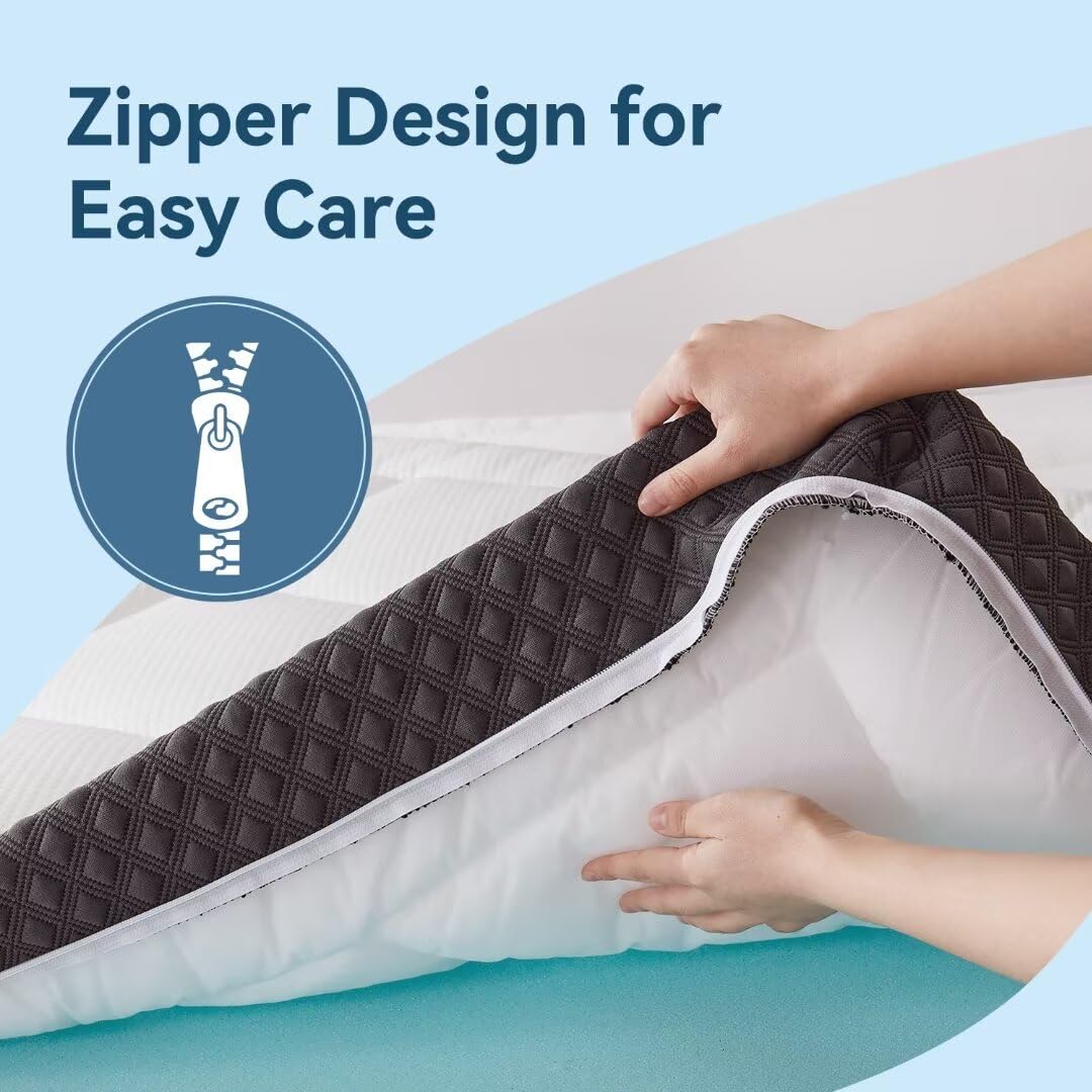 Topllen 6 Inch Twin Mattress for Kids Adults Loft Bed, Gel Memory Foam Mattress with Breathable Pillowtop for Cool Sleep and Pressure Relief,Fiberglass-Free,CertiPUR-US® Certified,Bed in a Box Topllen