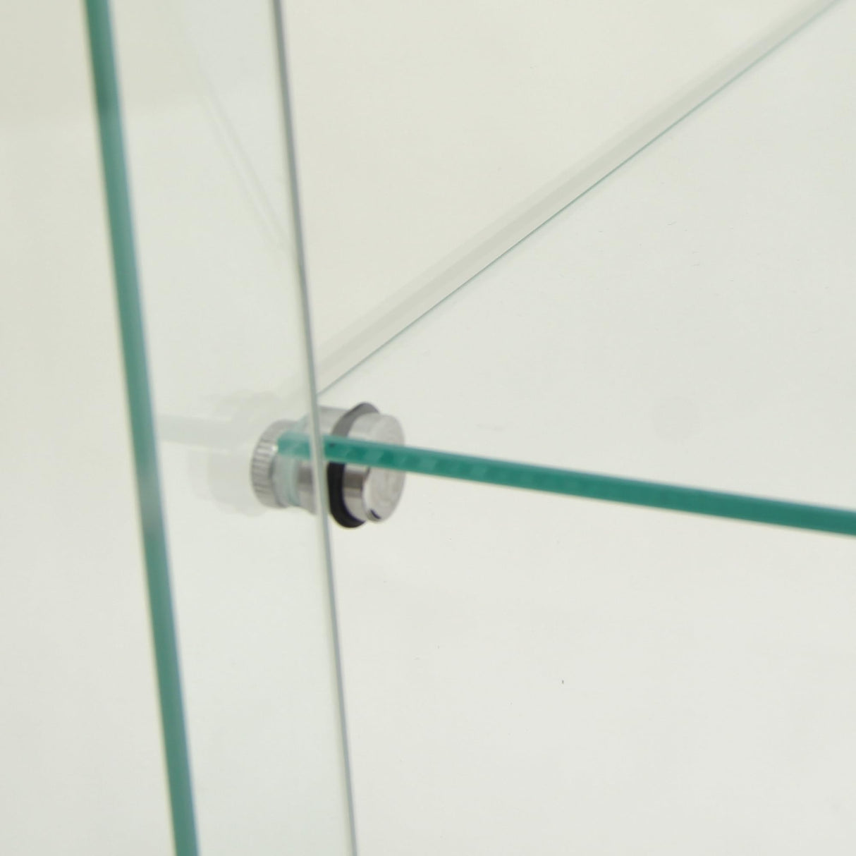 Yoluckea Glass Cabinet with LED Light, 4 Shelves Glass Display Cabinet with Door, Curio Cabinet Collection Glass Display Cabinet for Home Office, Floor Standing Bookshelf Corner Cabinet (Black) Yoluckea