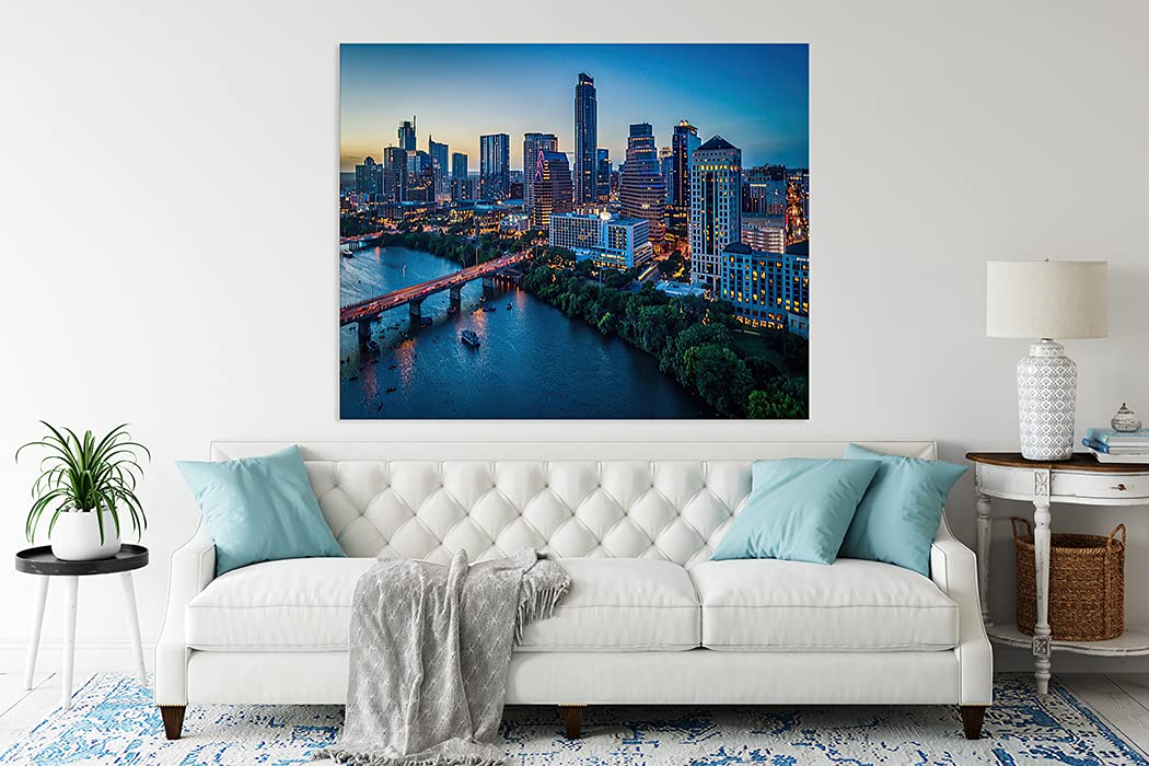 Diamond Painting City Austin Texas Skyline at Sunset for Adult Painting Kits Diamond Art Perfect for Home Wall Decor 12"x16" Handmade Arting