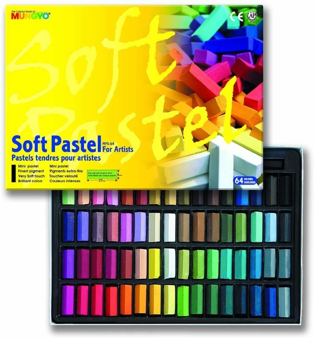 MUNGYO Soft Pastel 64 Color Set Square Chalk (US English Version) YoCoSII