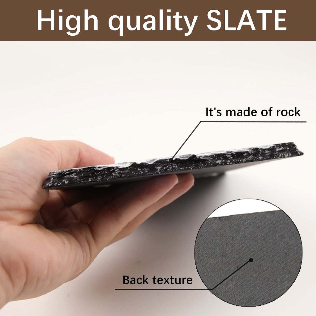 2 Pack Sublimation Slate Blanks 7.5x7.5 Inch Heart Custom Stone Slate Picture Frame Heat Transfer Rock Photo Plaque with Display Stand Decoration for Desktop Souvenir DIY Personalized Gift OKBA