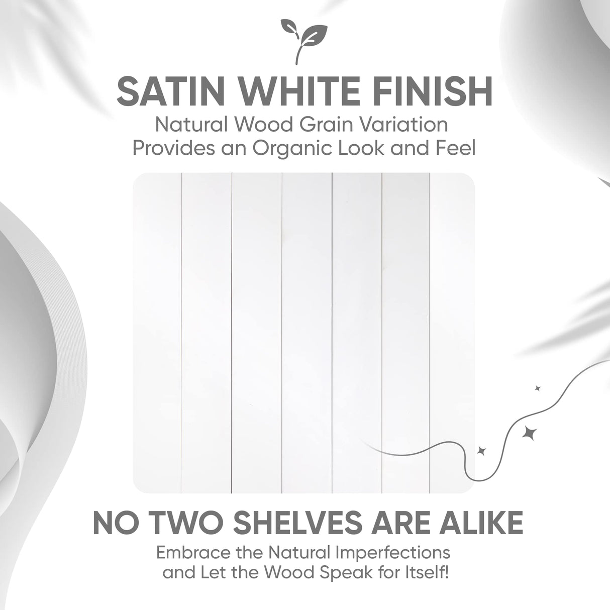 Homeforia White Floating Shelves 24 inch, High End Solid Real Wood 24inch Bathroom Floating Shelf for Wall Mounted, White Wooden 24in Floating Shelves, Heavy Duty Bracket, 24 X 6.5 X 1.75 in, Set of 2 Homeforia