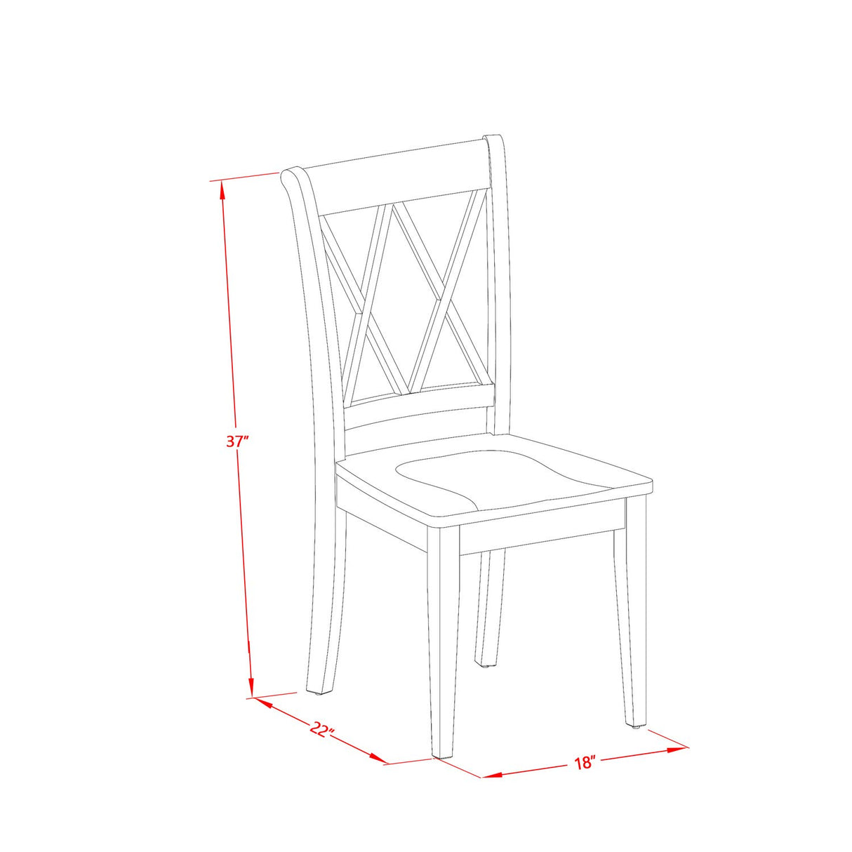 East West Furniture WECL7-BLK-W 7 Piece Kitchen Set Consist of a Rectangle Room Table with Butterfly Leaf and 6 Dining Chairs, 42x60 Inch East West Furniture