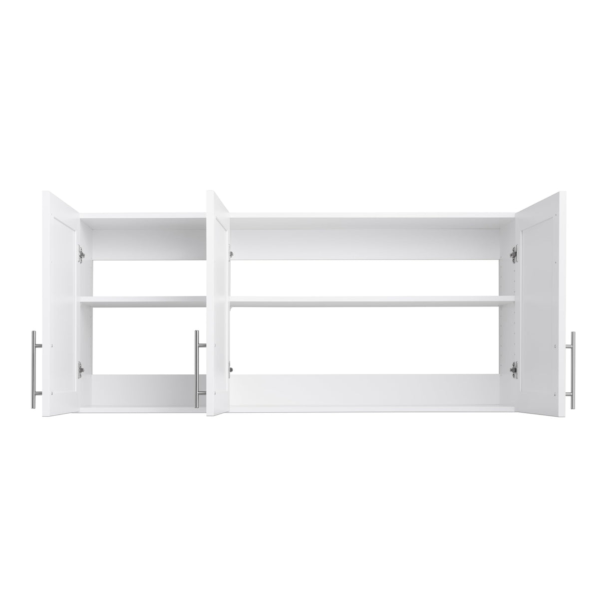 Prepac Elite 54" W Wall Cabinet with Panel Doors, White Storage Cabinet, Bathroom Cabinet, Pantry with 1 Adjustable Shelf 12.75" D x 54" W x 24" H, WSUR-1004-1 Prepac