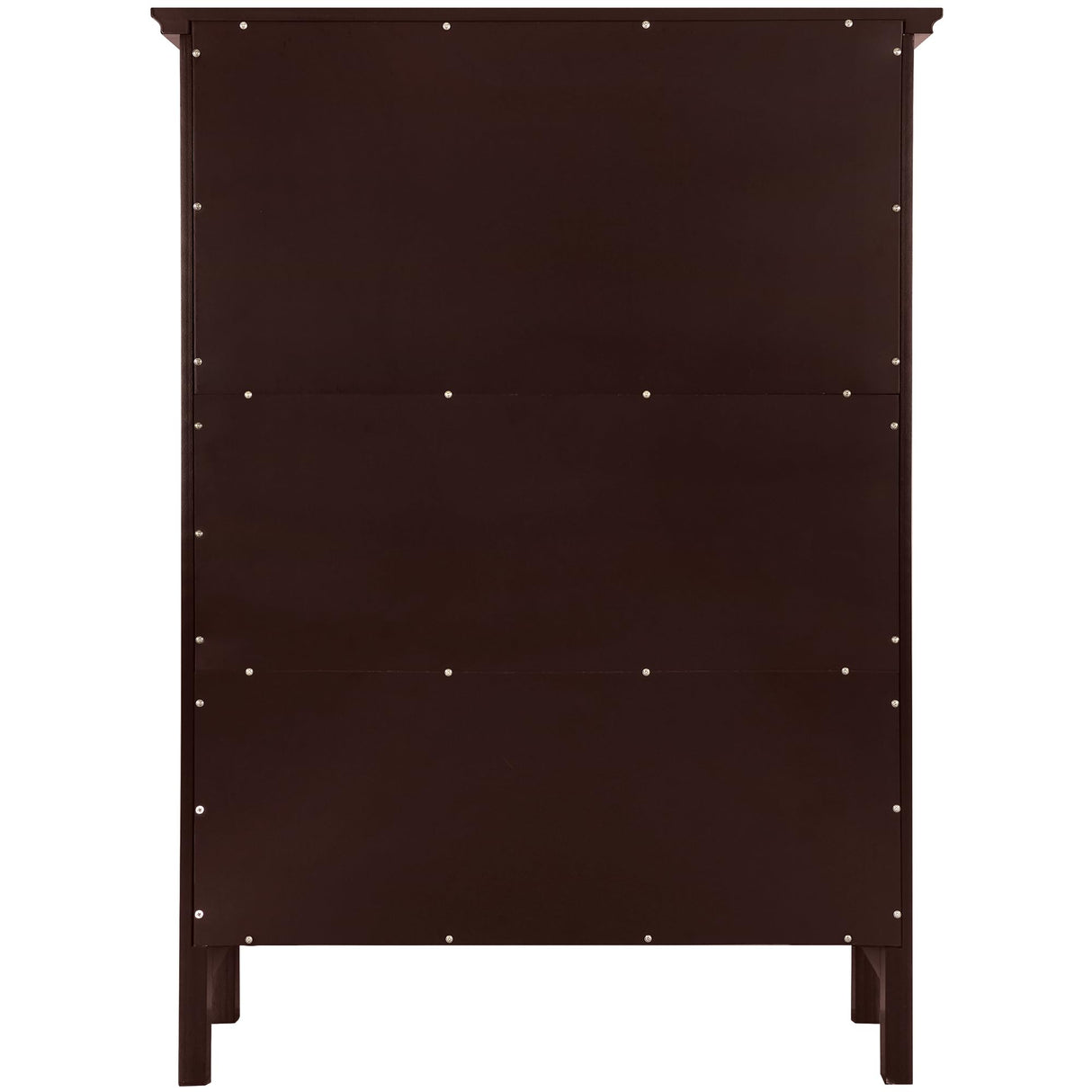 eHemco 3 Tier Bookcase with 2 Arched Supports, 40 Inches, Cherry eHemco