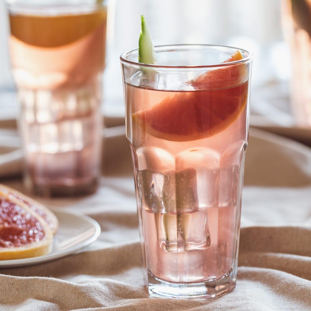 Libbey Gibraltar Tumbler Glasses, 16-ounce, Set of 12 Libbey