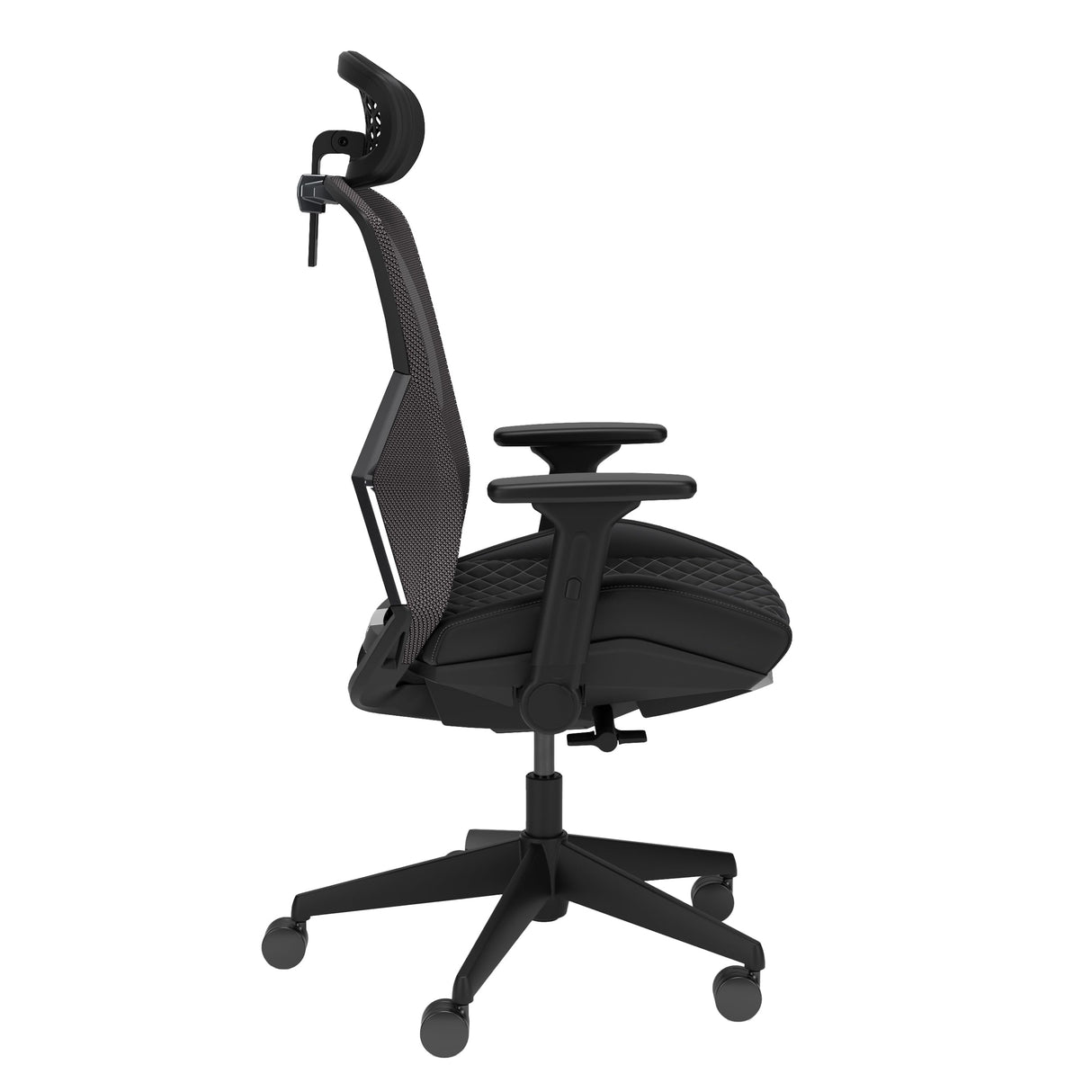 RESPAWN SPIRE Ergonomic Mesh Office Gaming Chair - High Back Home PC Computer Desk Reclining Gaming Chair, Adjustable Armrests, Adjustable Headrest, Knitted Mesh Back, Cooling Gel Seat - Stealth Black RESPAWN