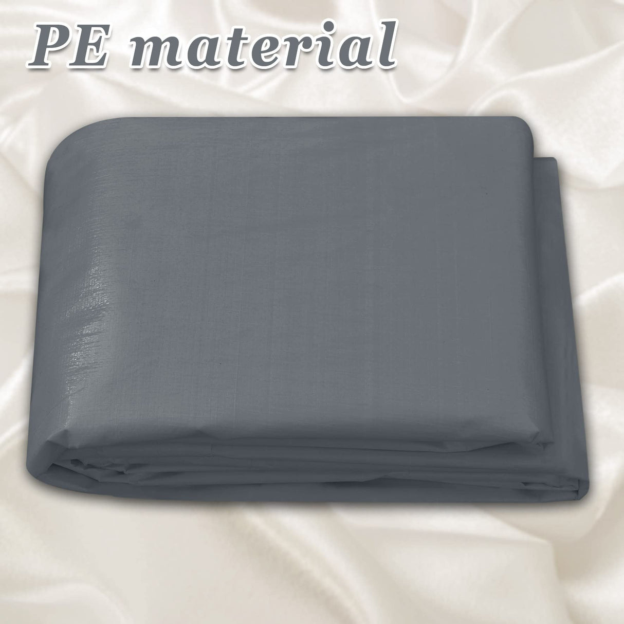 10' x 20' Upgraded Carport Canopy Top Replacement Cover for Car Garage Shelter Tent Party Tent with Ball Bungees 180g Heavy Duty Tarp (Only Cover, Frame is not Includ) (Grey, 10 x 20 ft) Strong Camel