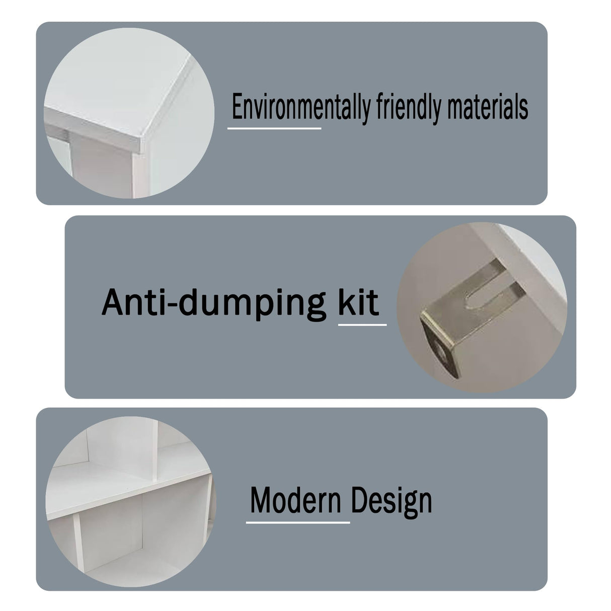 TaoHFE Horizontal Bookshelf - Modern Minimalist 2-Tier Book Shelf with Storage, Short Wide Wood Bookshelf for Classroom, Office, Living Room or Study, White TaoHFE