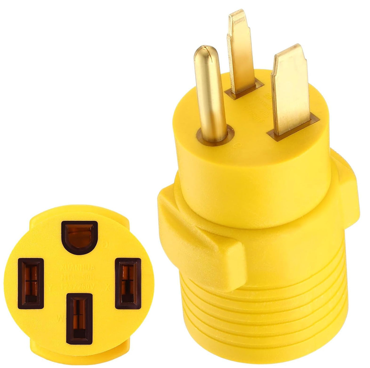 EV Charger Adapter NEMA 6-50P to 14-50R forTesla Adapter Cord, 240V 50 Amp 3 Prong Welder Plug to 4 Prong EV Charging Connector, Welder Welding Dryer EV Charger Power Cord Adapter anlvico