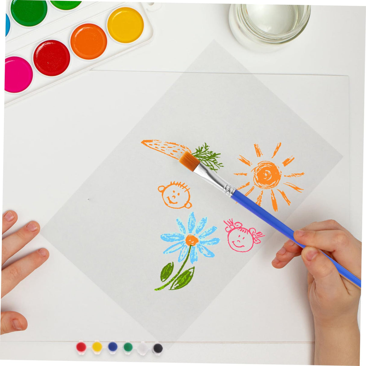 TOPPERFUN Heat Shrinkable Sheets for DIY 5pcs Shrinkable Art Film Paper Craft Making Kindergarten Creative Portable 11.42 x 7.87 Inches Heat Oven Shrinking TOPPERFUN