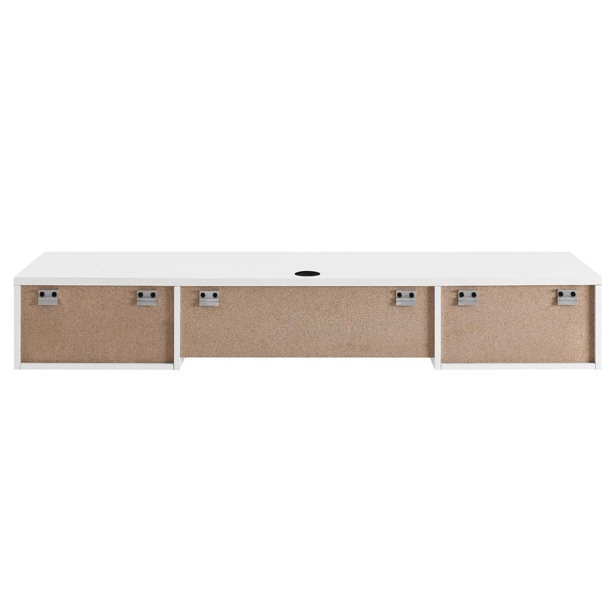 Modway Render Mid-Century Modern, Wall Mount Office Desk, White Modway