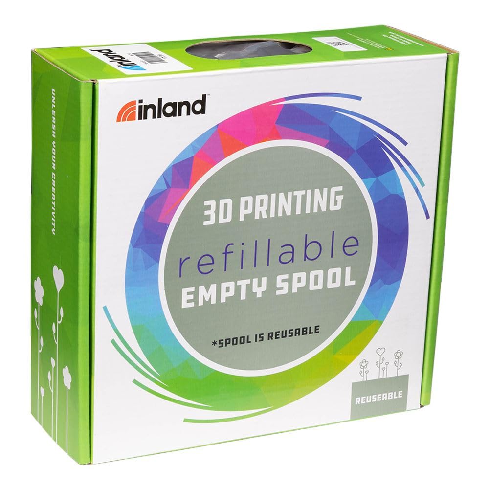 Inland V2 Reusable Filament Spool, 3D Printing Replacement Spool for Inland Spooless Filament, Compatible with Bambu Lab Filament Refill INLAND