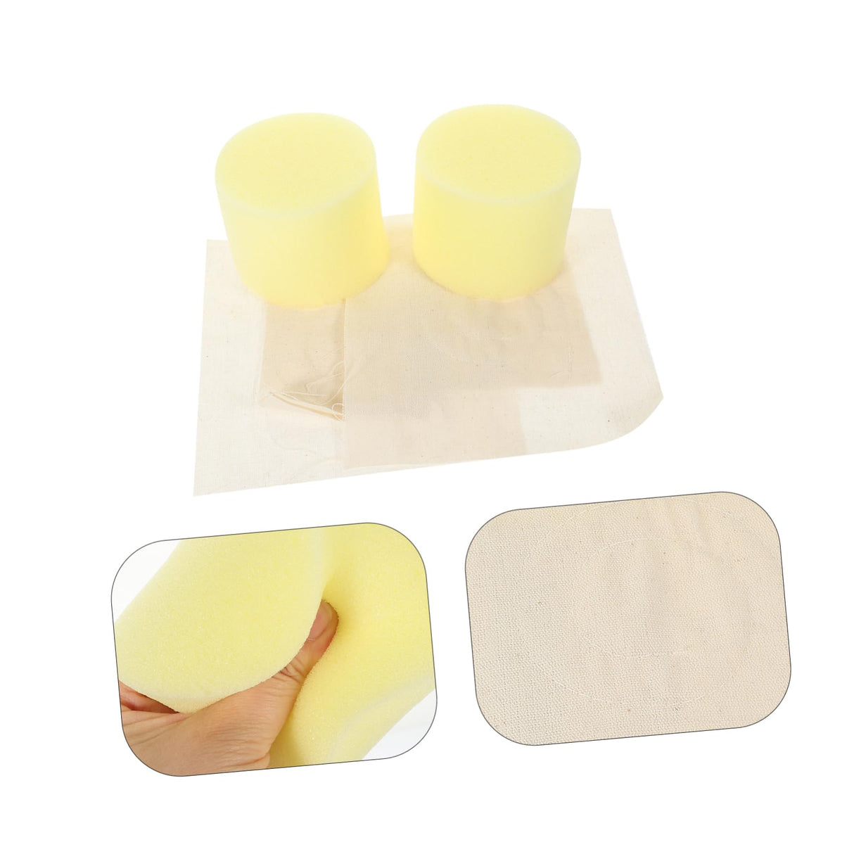 SHOWERORO 2-Pack Pancake Grease Brush Oil Mop Kitchen Oil Spread Replace Fabric Cooking Brush Replace Fabric SHOWERORO