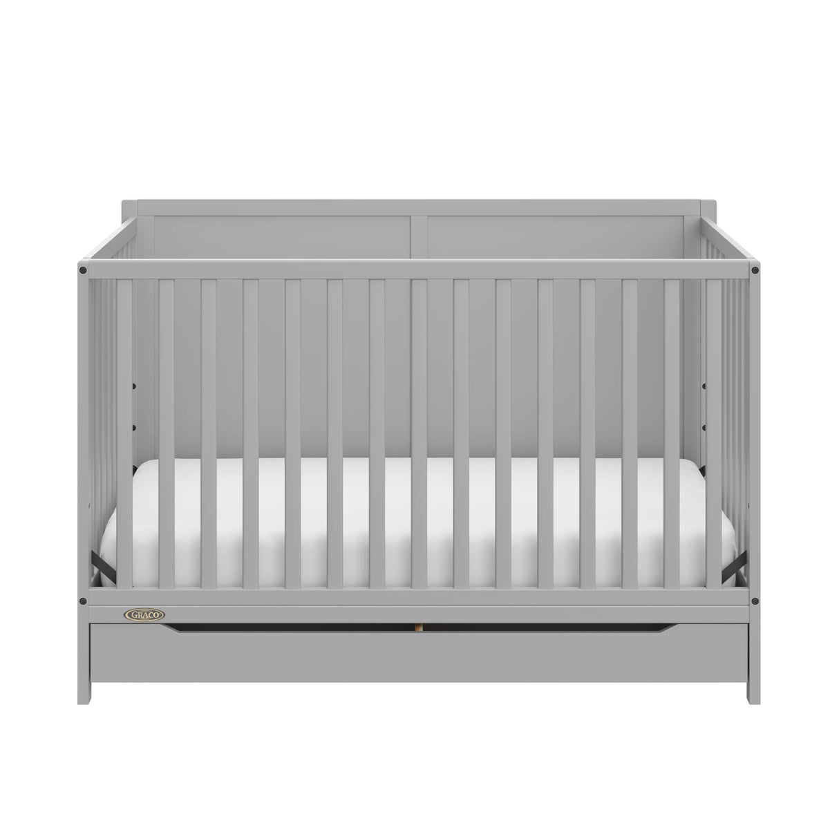 Graco Melrose 5-in-1 Convertible Crib with Drawer (Pebble Gray) Graco