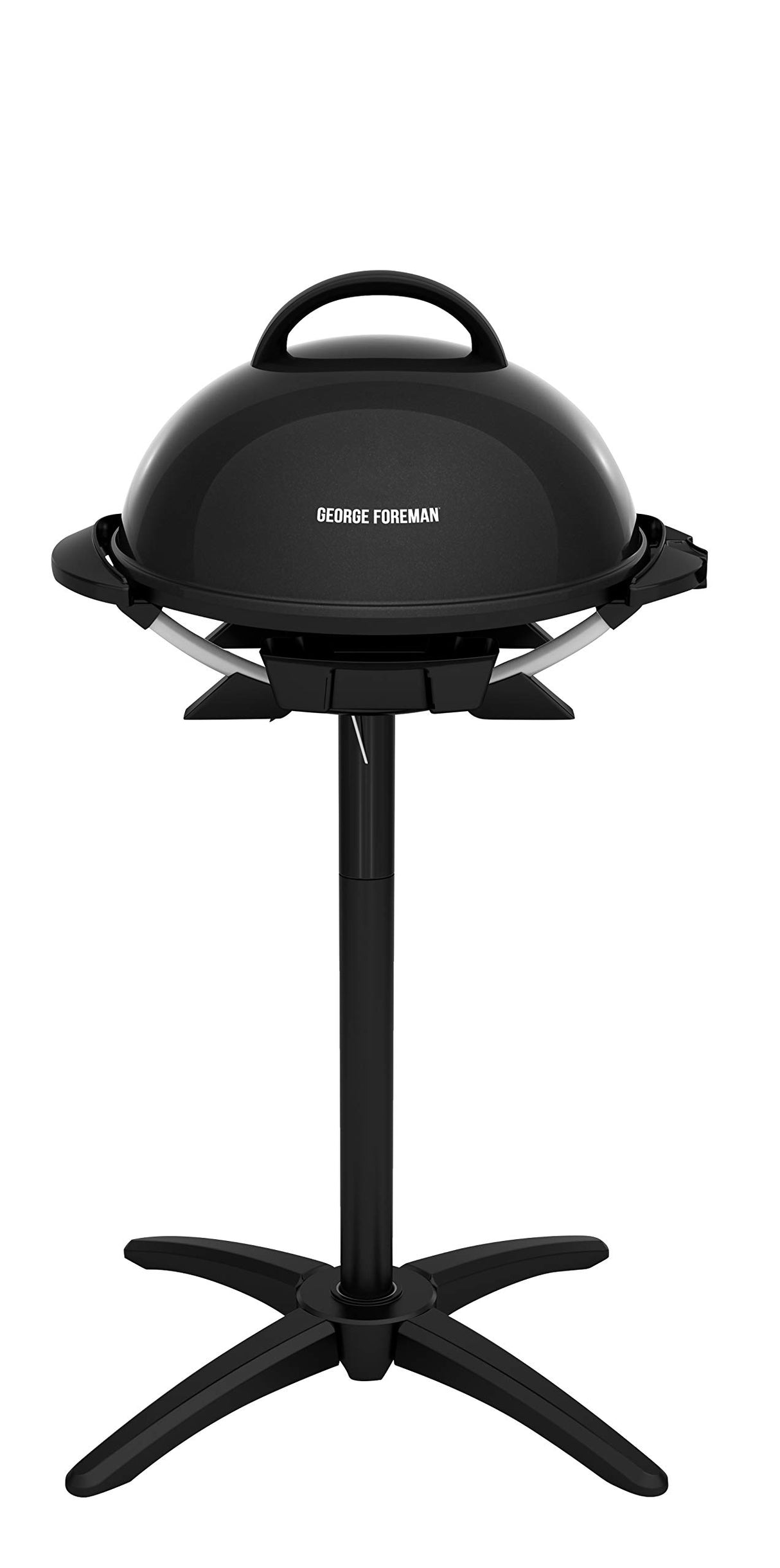 George Foreman Indoor/Outdoor Electric Patio Grill, Apartment Approved, 15-Serving, Removable Stand, Black George Foreman