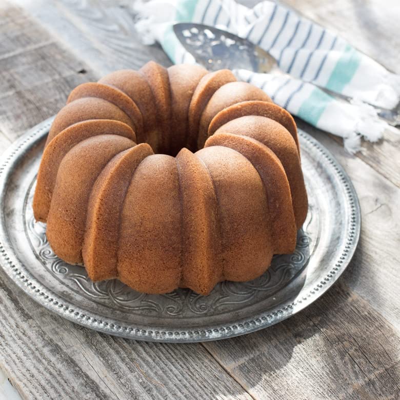 Nordic Ware Pro Cast Original Bundt Pan, 12 Cup, Grey Nordic Ware