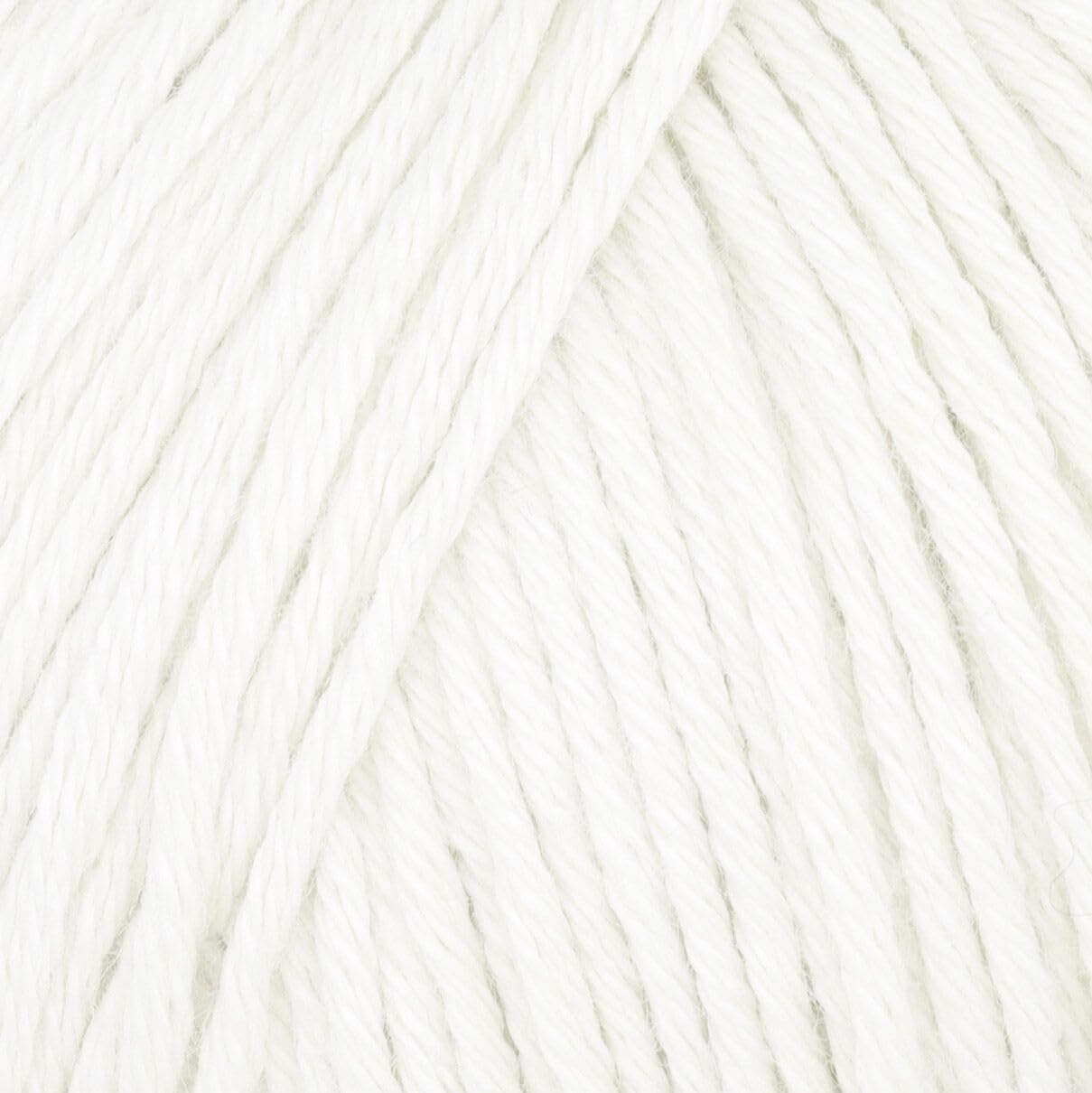 Babysoft Cotton Yarn, Yarn E-verse, 100% Organic Cotton, Soft & Hypoallergenic, Ideal for Baby Knitting, Crocheting, Amigurumi & DIY Projects, Organic Textile Certified, 50g (1, 115 White) yarn e-verse