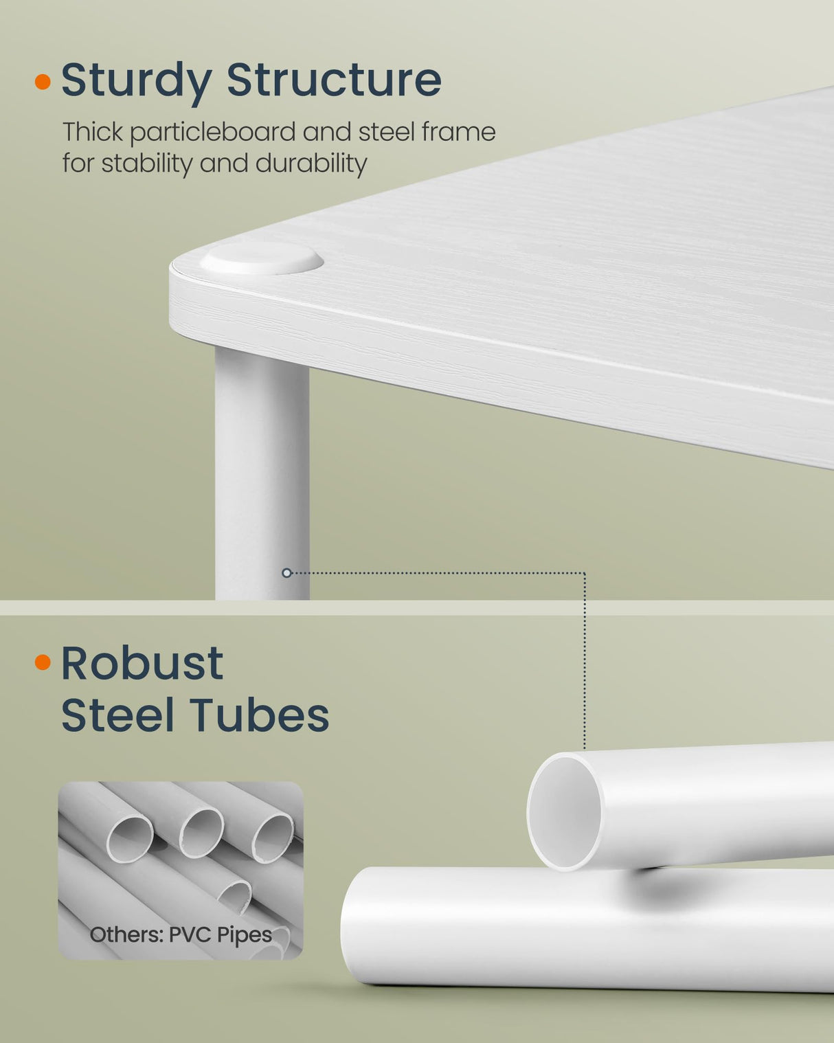 SONGMICS HOME Side Table, 3-Tier Nightstand with Storage, End Table with Fabric Basket, for Bedroom, Living Room, Steel Frame, Superfast Toolless Assembly, Modern, Snow White ULET286W01 SONGMICS HOME