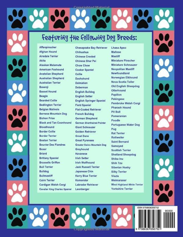 100 Dogs Coloring Book (100 Dogs Series) Lindesa