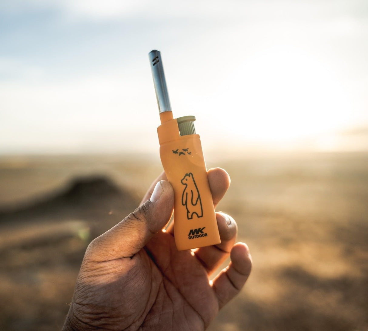 MK Lighter 5pcs. Outdoor Series Candle Lighters, Windproof Torch Flame, Ideal Lighters for Candles, BBQ Grills, Camping Lighters, Outdoor Activities, Refillable Butane, Multipurpose Lighters MK