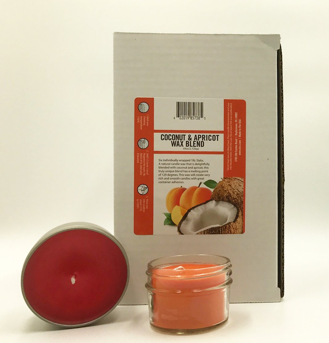 6pk Coconut Apricot Wax Candlewic