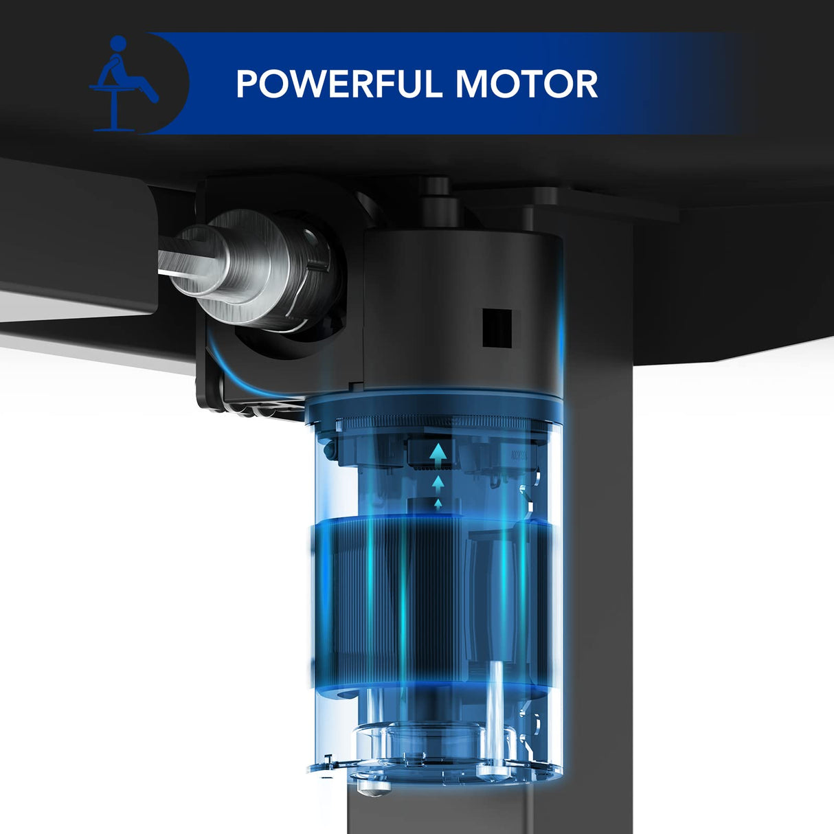 SANODESK Electric Standing Desk 40 x 24 Inches Whole-Piece Desktop Height Adjustable Stand Up Desk w/6-Button Controller Ergonomic Computer Desk for Home Office, Black Frame + Black Tabletop SANODESK