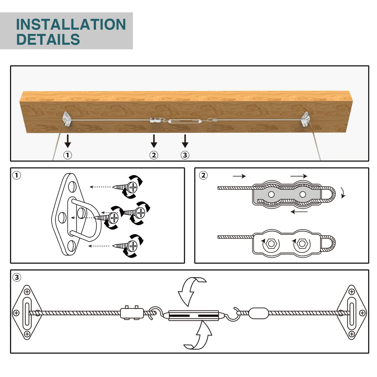ECOOPTS 4'x16' Retractable Wave Sun Shade Canopy Pergola Cover Shade Sail Awning for Patio Porch Garden Yard Deck Outdoor (Brown) ECOOPTS