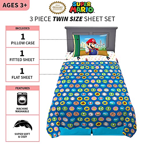 Franco Kids Bedding Super Soft Microfiber Sheet Set, Twin, Mario Franco
