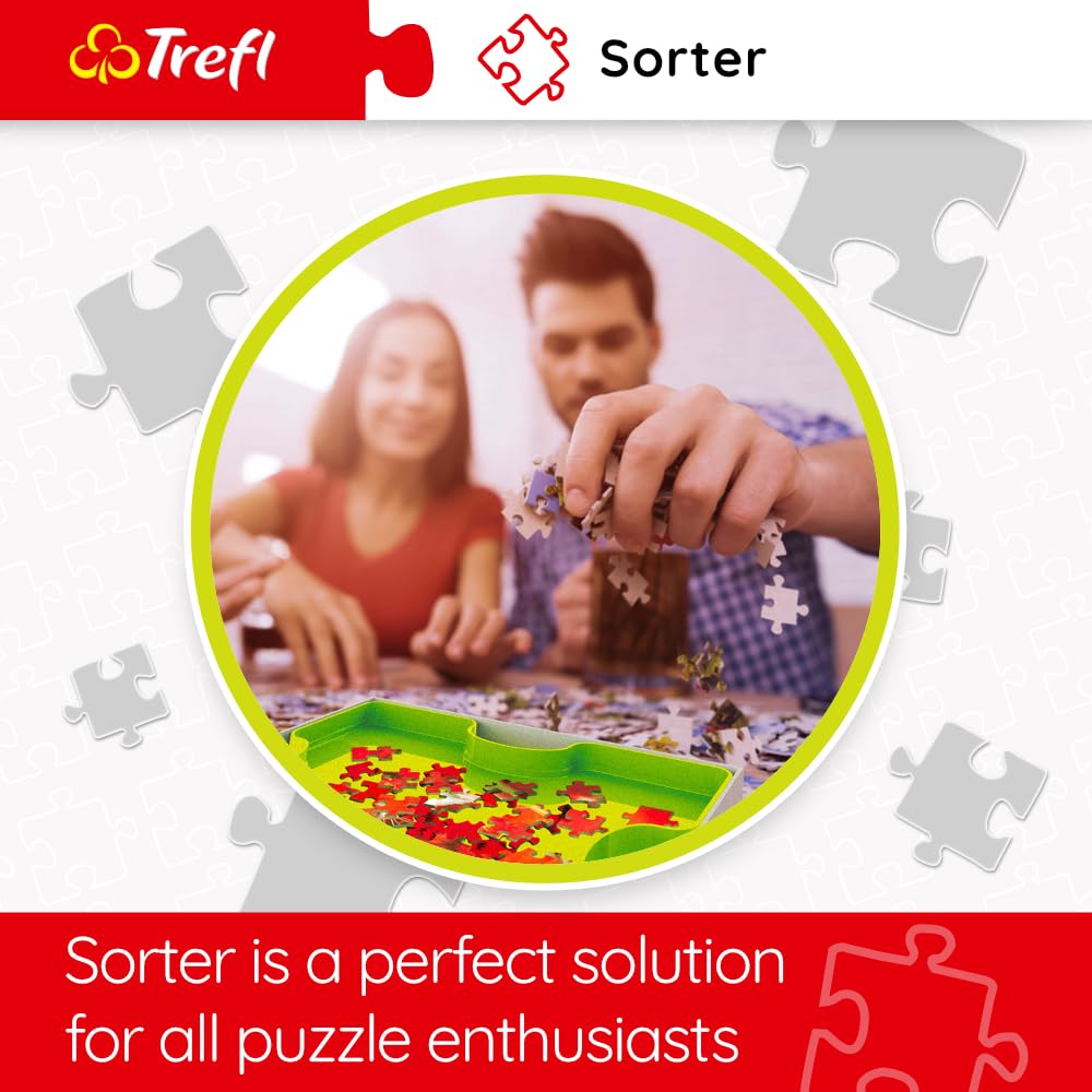 Trefl Puzzle sorter, Sorting Trays aid Allows Safe Storage and Transport of Puzzle containers Trefl
