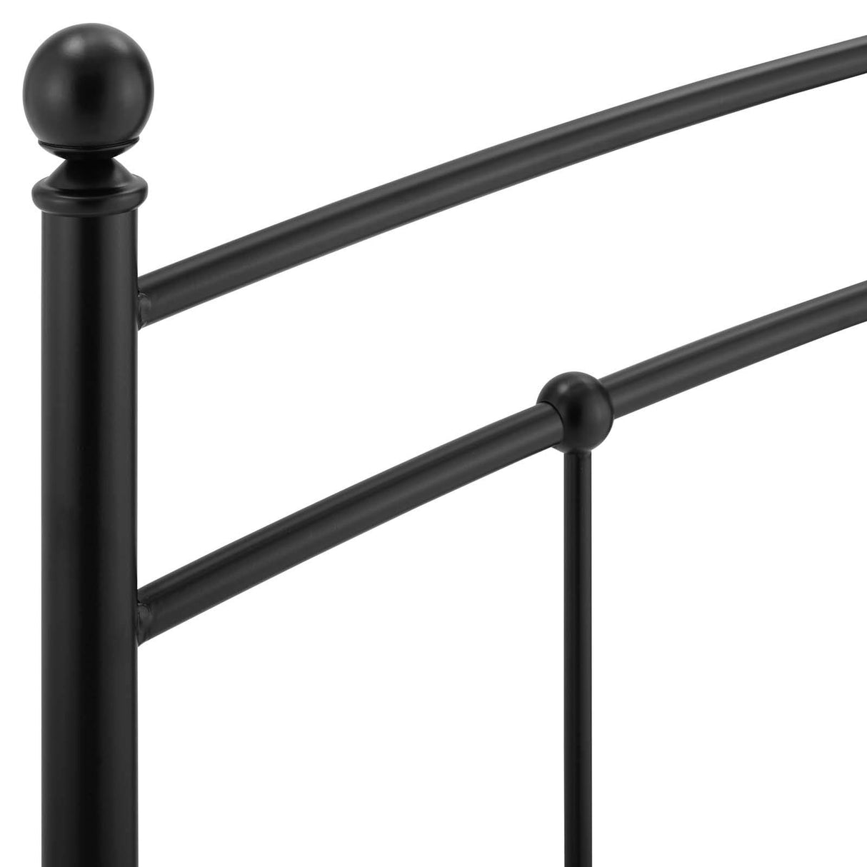 Modway Abigail Full Metal Headboard in Black Modway