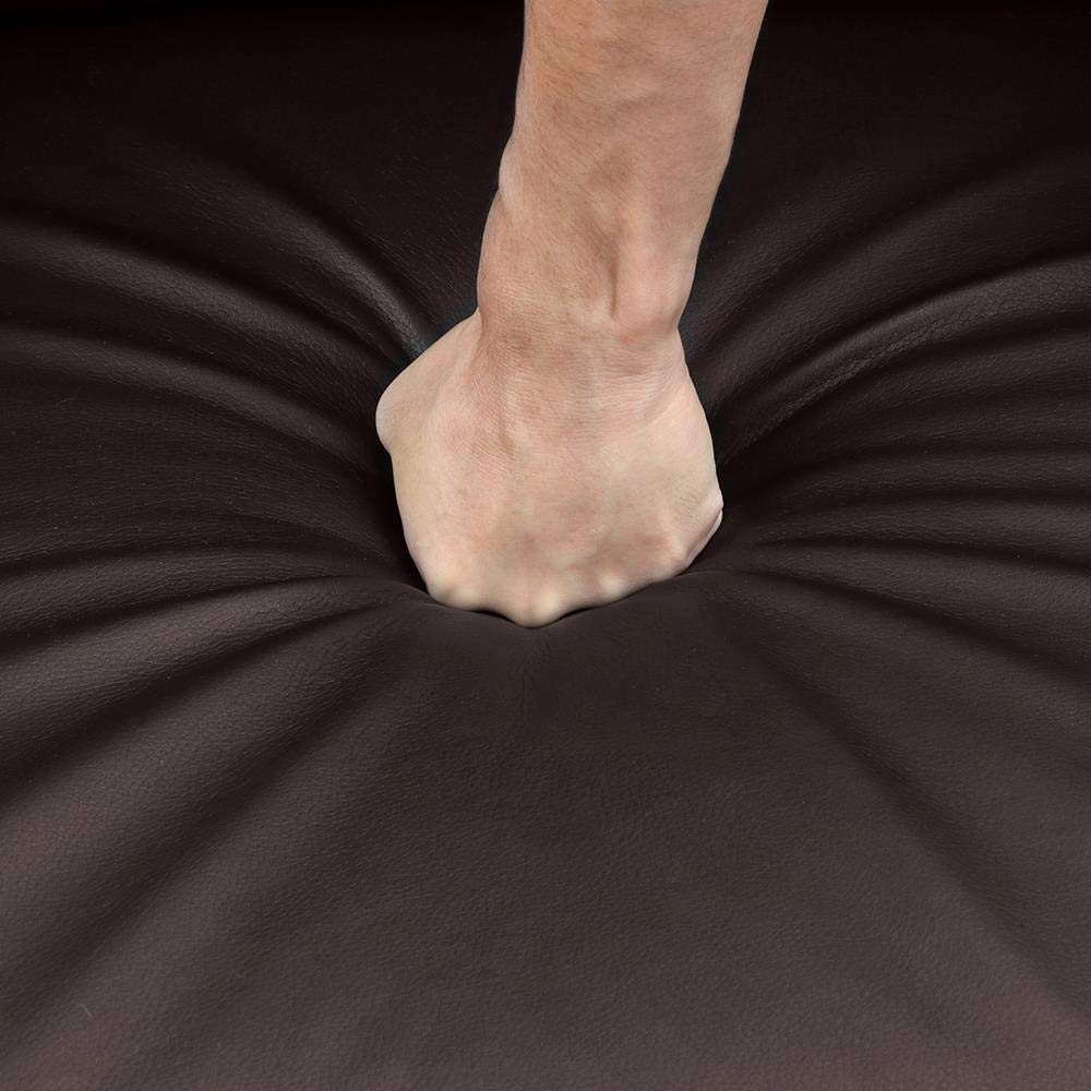 Yaheetech Recliner Chair Home Theater Seating PU Leather Recliner Sofa for Living Room Bedroom Brown Yaheetech