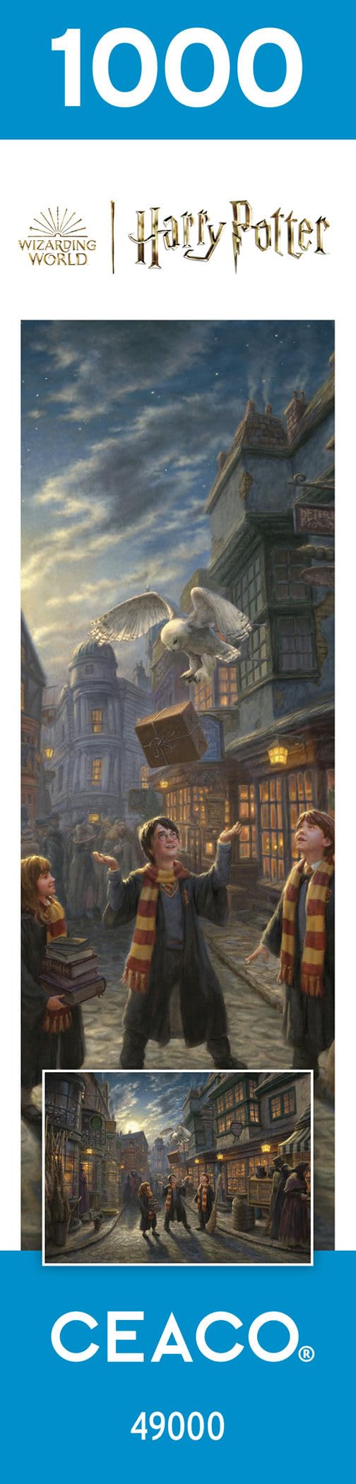 Ceaco - Thomas Kinkade - Harry Potter - Wizarding World - Diagon Alley - 1000 Piece Jigsaw Puzzle Ceaco