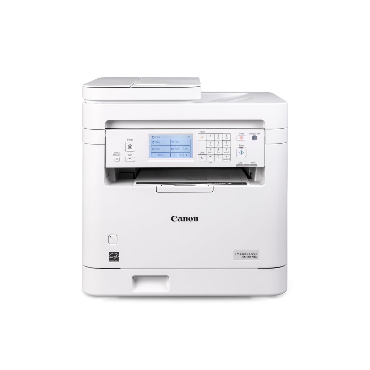 Canon imageCLASS MF287dw - Wireless Monochrome Laser Printer, All-in-One Print, Copy, Scan, Fax with Auto Document Feeder, 1 Year Limited Warranty, White Canon