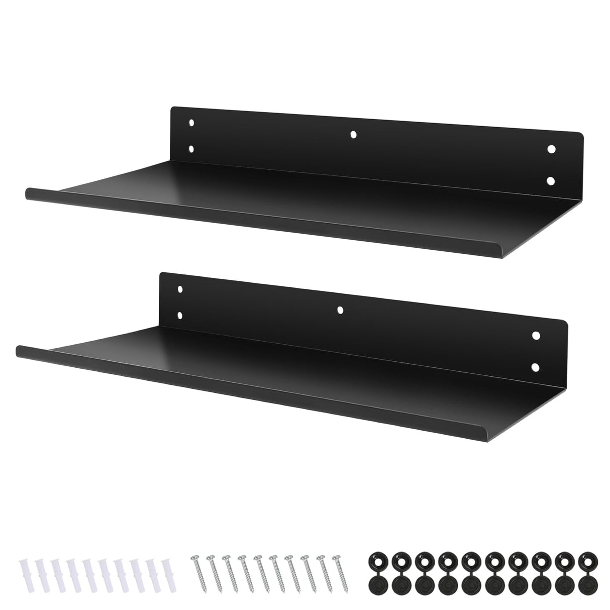 Daanxw Multi-Functional Steel Shelf, Pegboard Shelf,Can be Used Alone or for Pegboard, Wall Mounted Shelf,Pegboard Shelves,Pegboard Shelf Brackets,16"X7.2" (Black) Daanxw