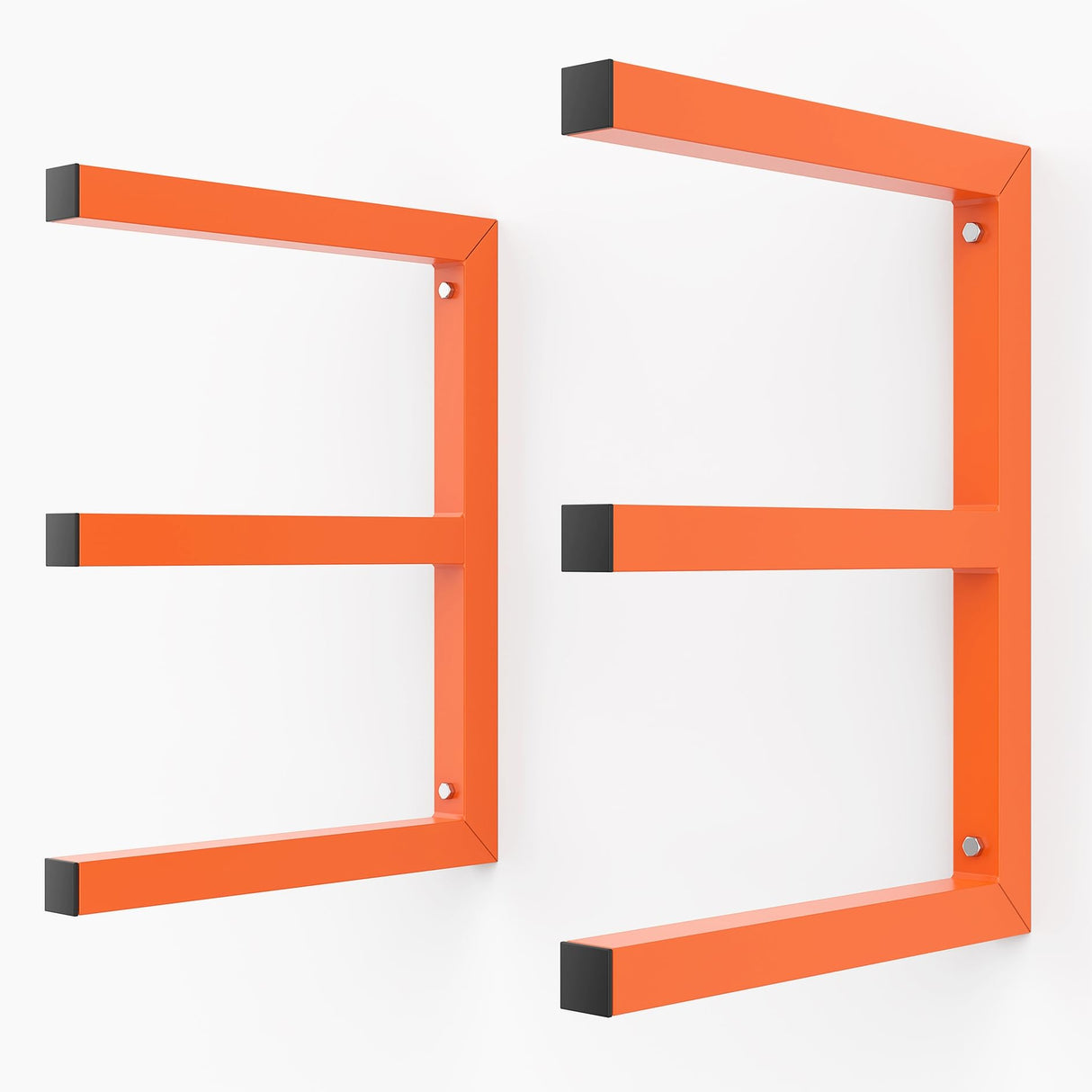 WALMANN Garage Wall Mounted Lumber Storage Rack, Overhead Heavy Duty Lumber Rack for Woodworking Shop(1 Pair) WALMANN