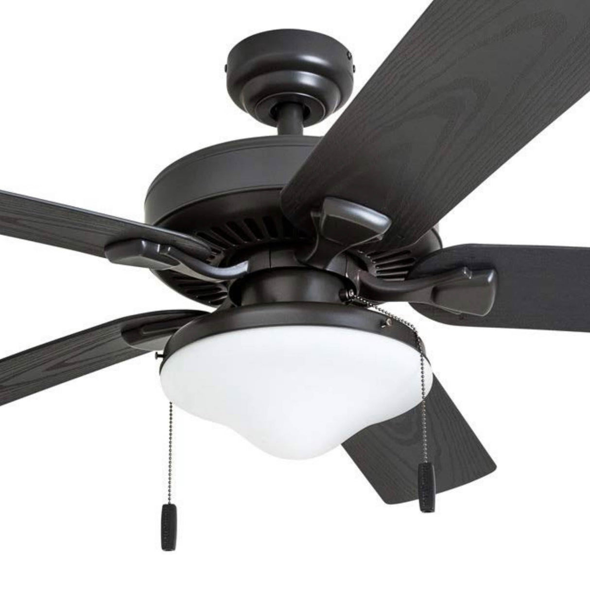 Honeywell Ceiling Fans Belmar 52 Inch Ceiling Fan With Light, Indoor/Outdoor Ceiling Fan with Pull Chain, LED Tri-Mount 5 Blade Design, ETL Damp Rated, Bronze (50512-01) Honeywell Ceiling Fans