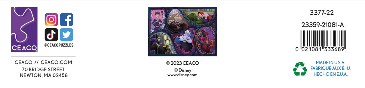 Ceaco - Disney - Villains & Their Pets - 1000 Piece Jigsaw Puzzle Ceaco