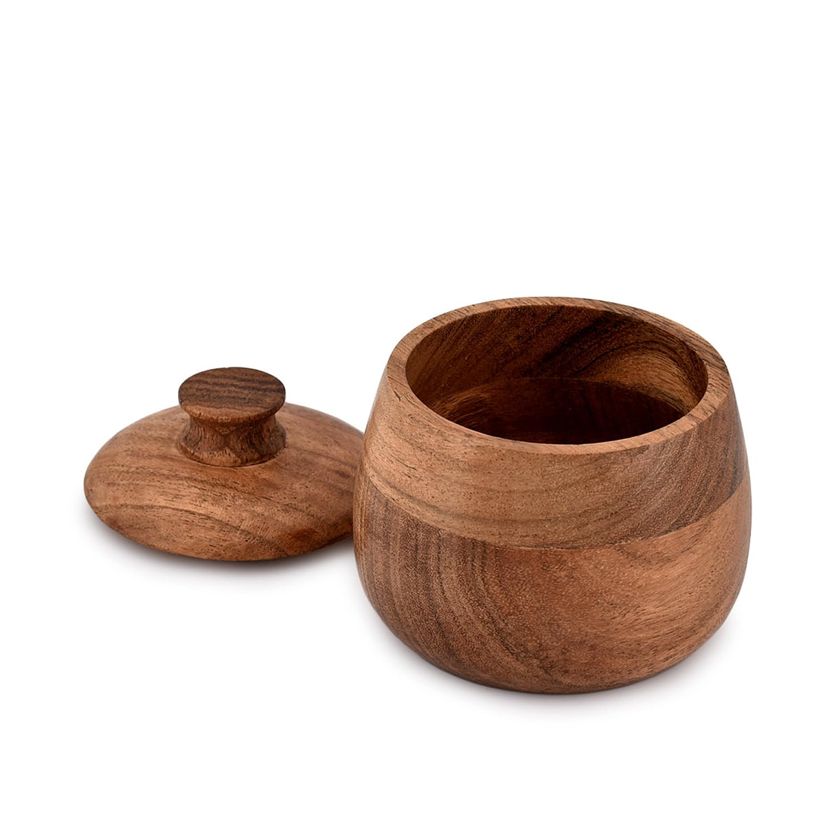 Samhita Acacia Wood Urn for Human Ashes for Funeral, Burial or Home for Human or Pet Ashes (3" x 3" x 4”) Samhita