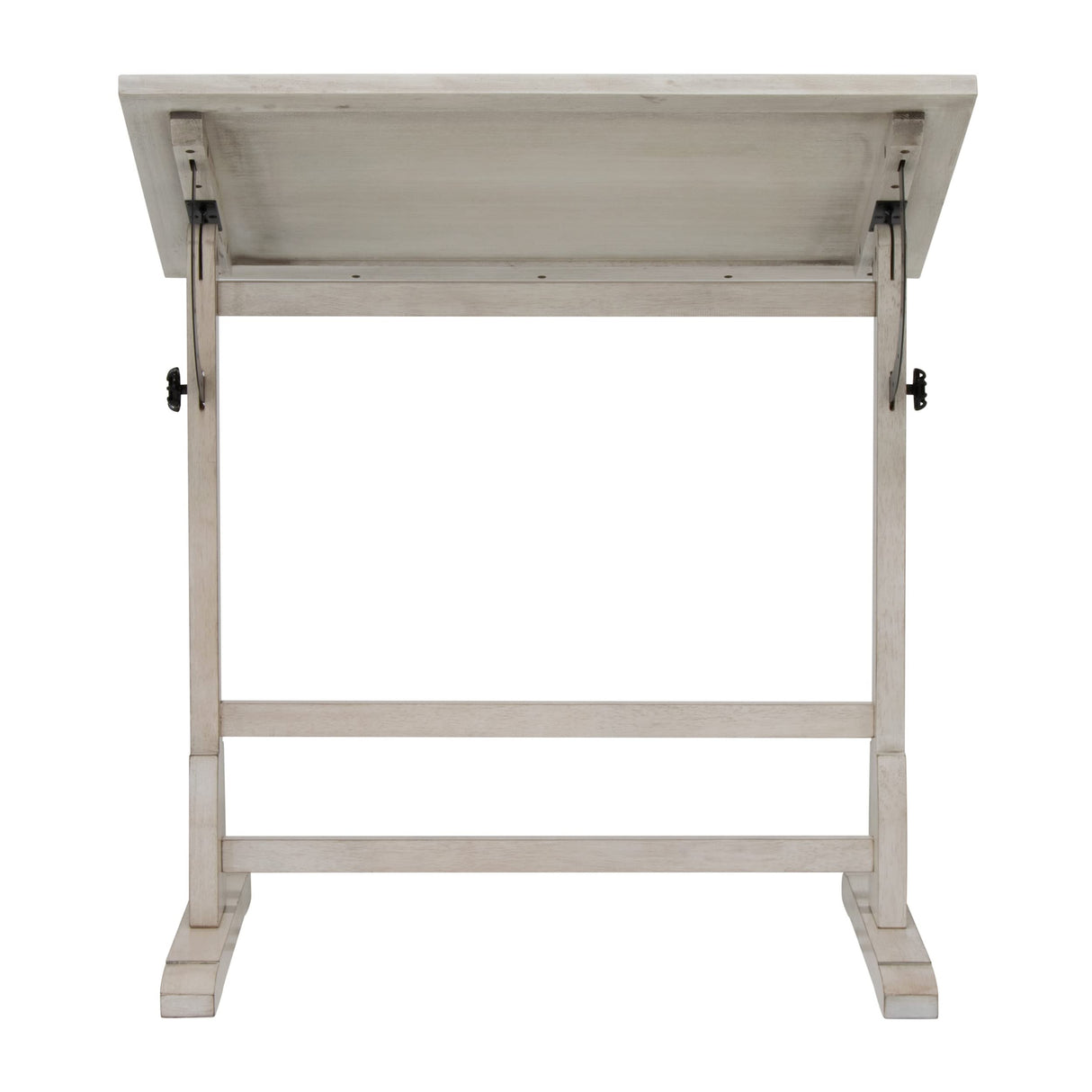 Studio Designs Vintage Drawing/Drafting Table with Pencil Ledge - 36" W x 24" D - Coastal Whitewash - Adjustable Tilting Top SD STUDIO DESIGNS