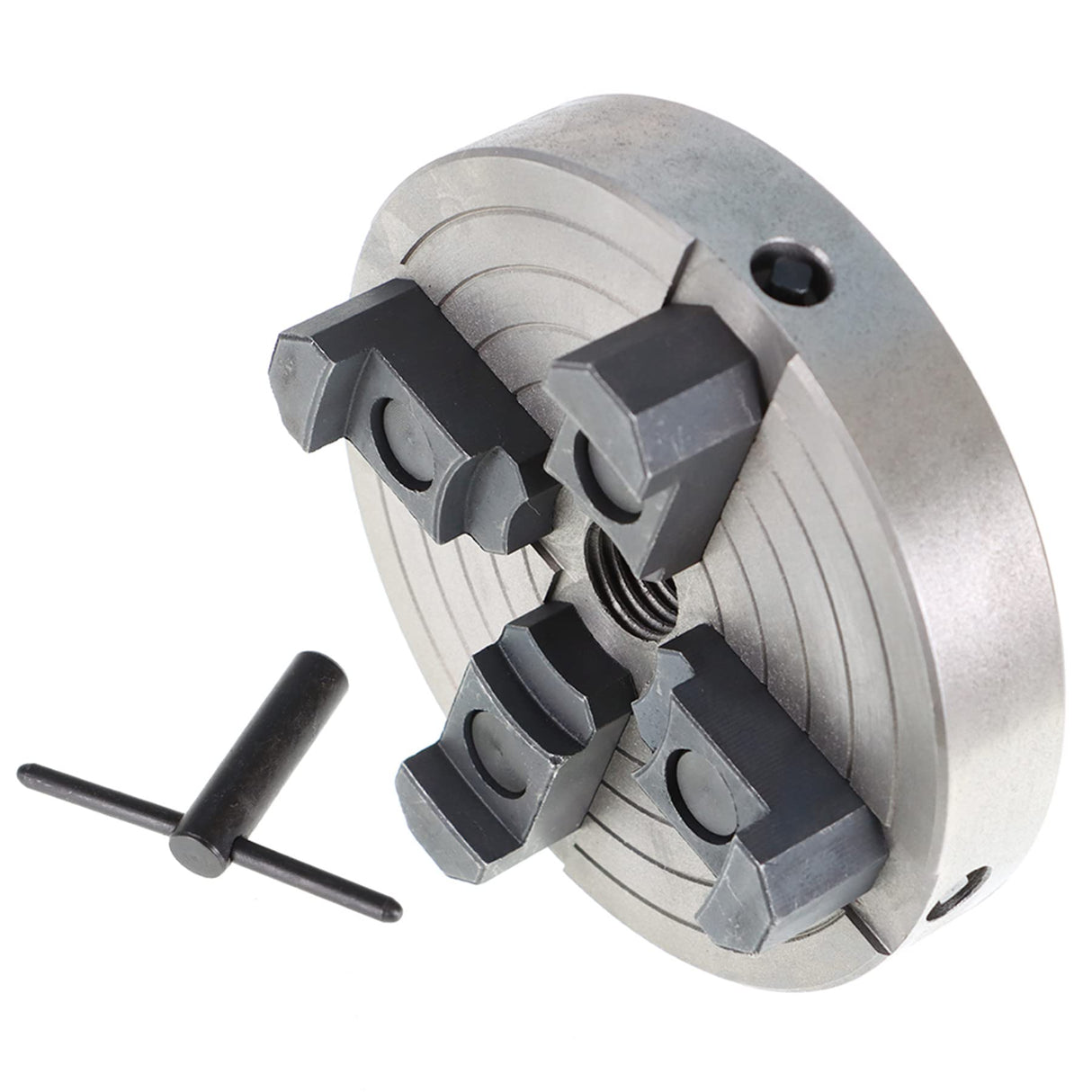 marddpair 6 Inch 4-Jaws Wood Lathe Chuck, 1 x 8 TPI Thread with Independently Adjustable Reversible Jaws marddpair