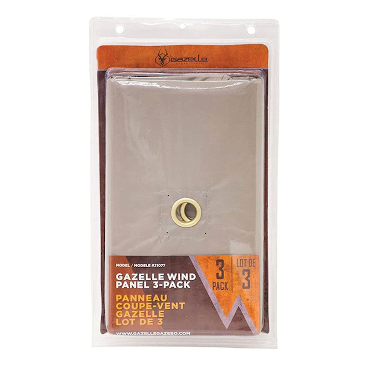 Gazelle GAZL-GA104 Waterproof Gazebo Tent Three Wind Screen Panel in Desert Brown, (Tent Not Included) Gazelle