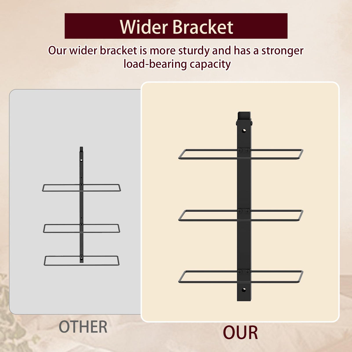 X-cosrack 12 Bottle Wall-Mounted Wine Rack, Detachable Storage Organizer Used as One or Four, DIY Wall Hanging Bottle Holder, for Dining Room, Bar, Wine Cellar X-cosrack