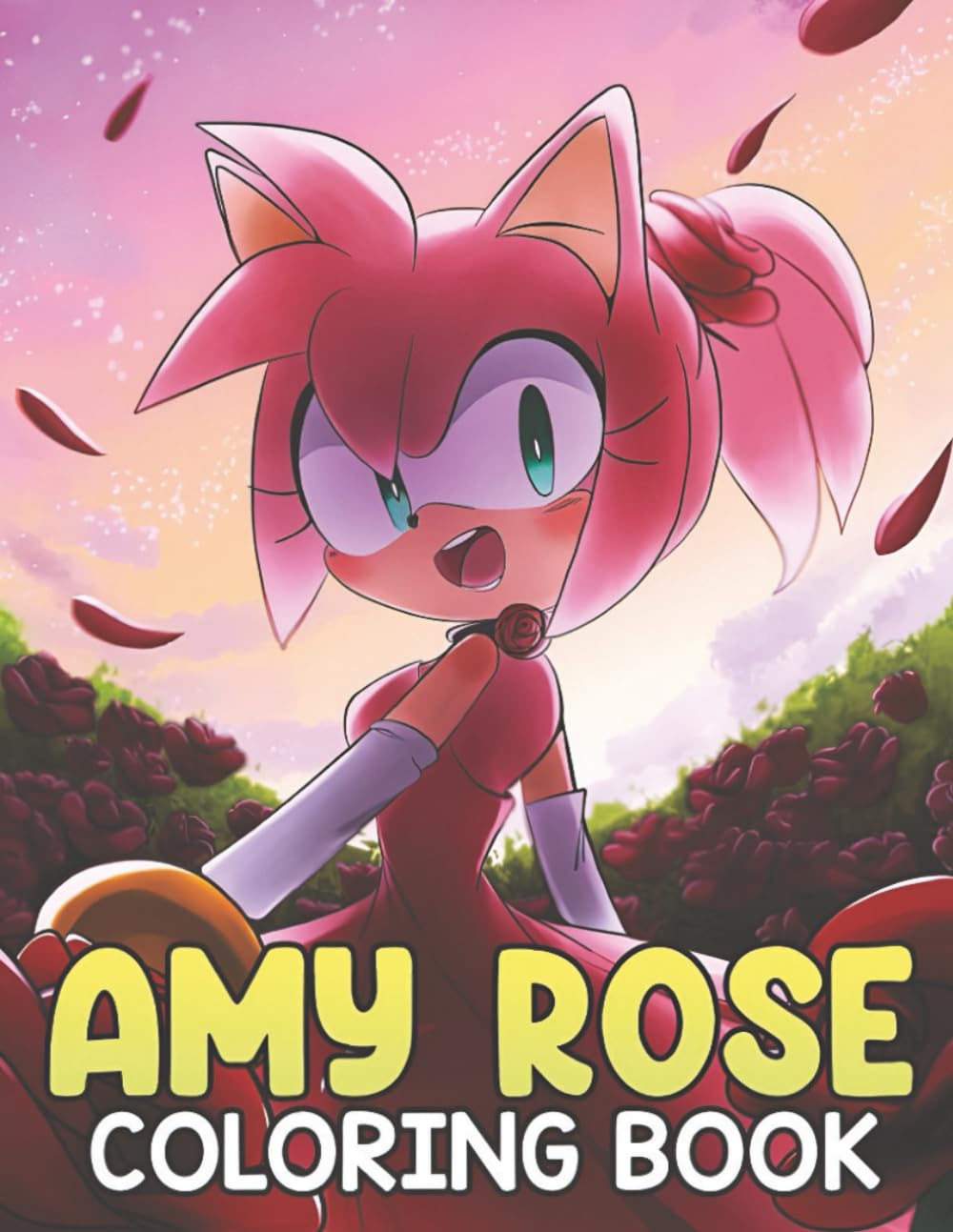 Amys Rose Plush Coloring Book: Super Cute Pages for kids Majosta