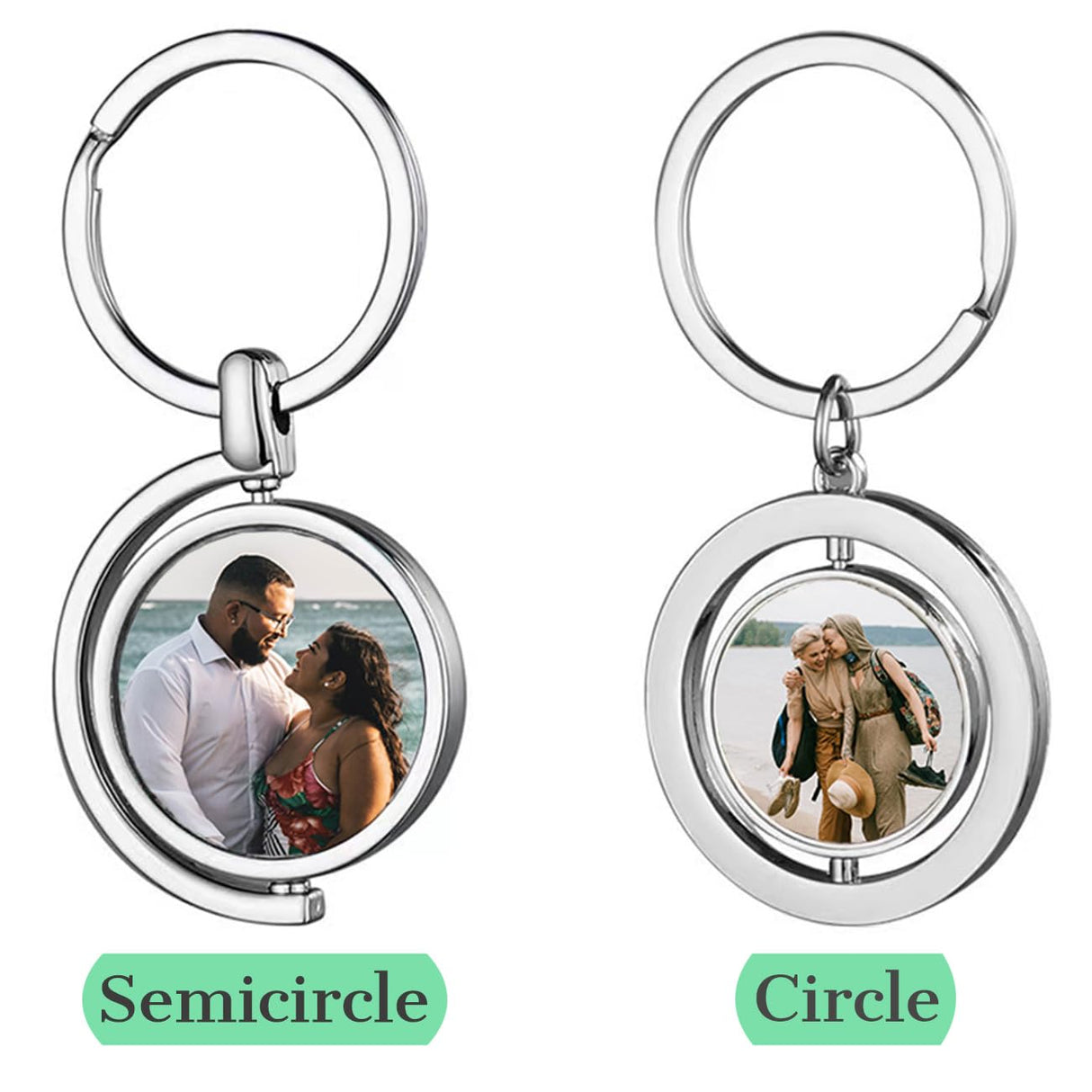 Joiit 8 Pack Sublimation Keychains Blank Key Chains Heat Transfer Press Keyrings Double side Print Key Rings Personalized Gifts Joiit