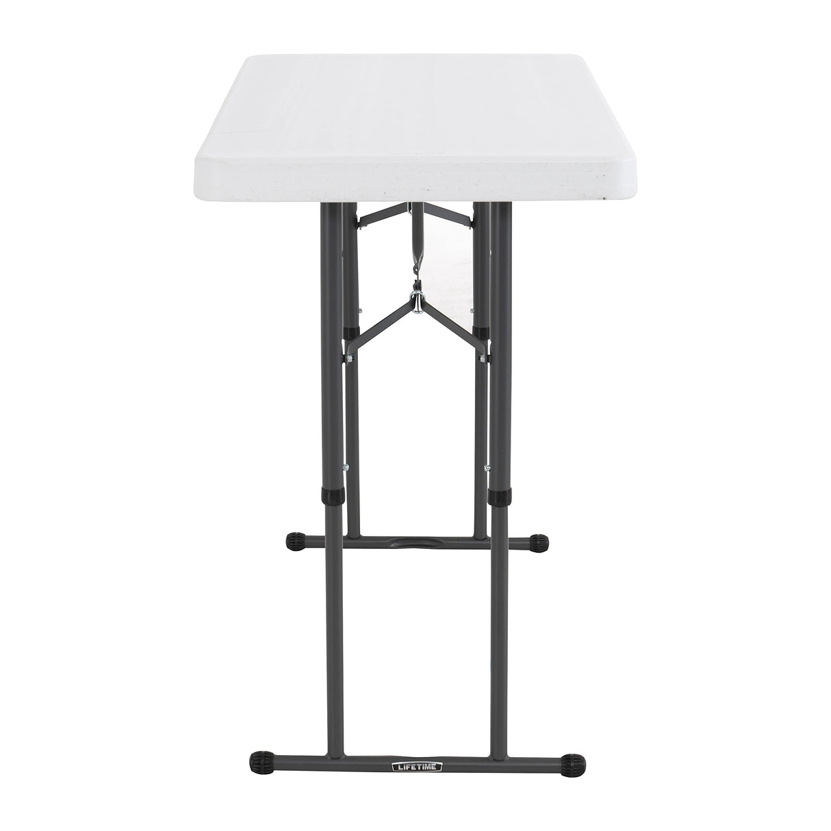 Lifetime Commercial Height Adjustable Folding Utility Table, 4-Foot Lifetime