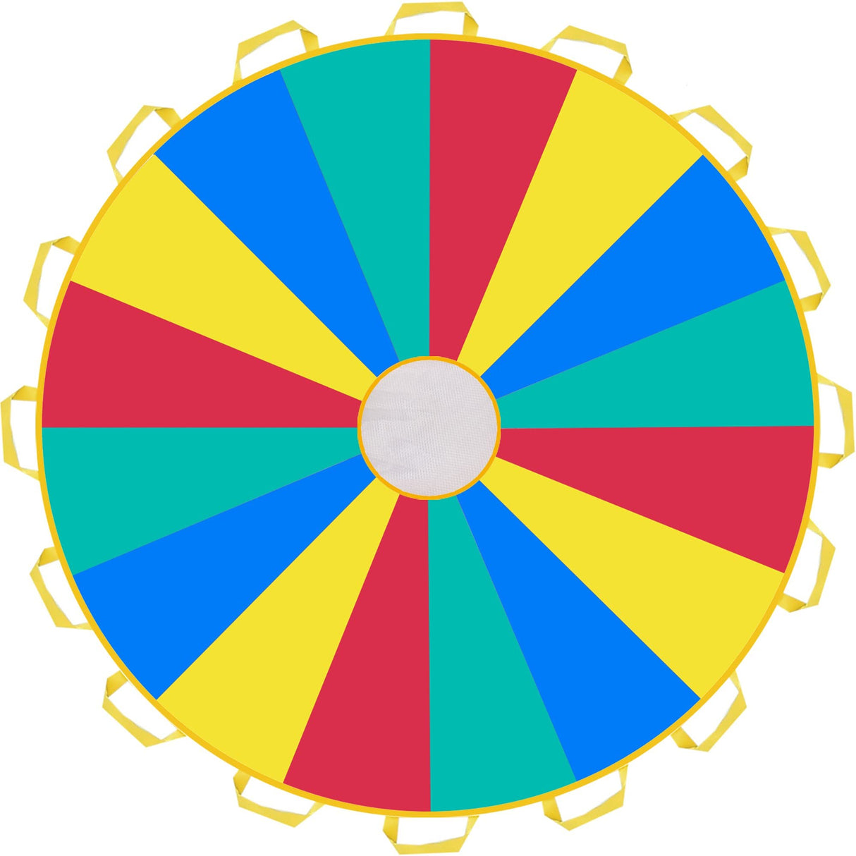 Rettebovon Parachute with Handles 20ft Play Parachute Games for Outdoor Team Games,You Can Also Use it for Trampoline Cover Picnic Mat Furniture Cover Rettebovon
