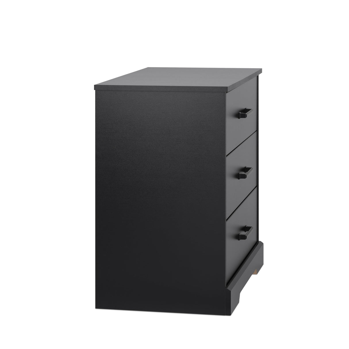 Prepac Rustic Ridge Farmhouse Nightstand Bedside Table, Black Nightstand for Bedroom, End Table with 3 Drawers 16.25"D x 27.5"W x 26.75"H Prepac