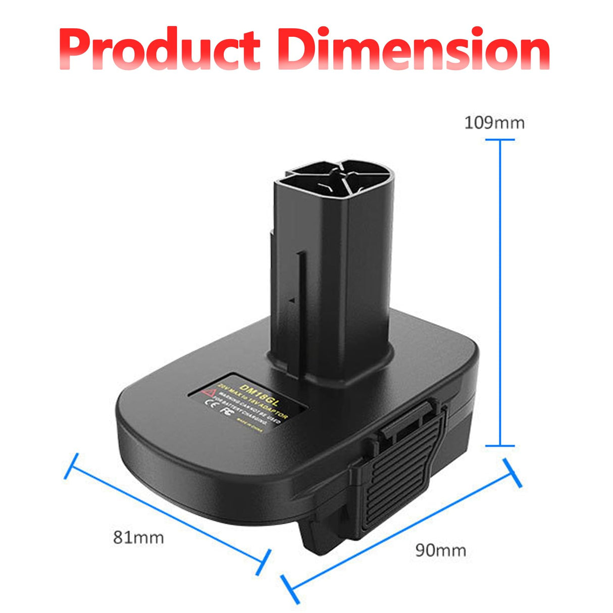 DM18GL Battery Adapter, Compatible for Dewalt 18v-20v & for Milwaukee Milwaukee M18 18v Batteries, Convert to Craftsman19.2 Volt Battery, Use for Craftsman 19.2V Nickel Power Tools Echoyee